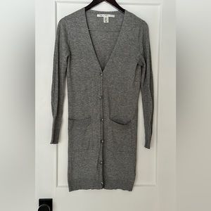 Grey Wool Blend Max Studio Cardigan